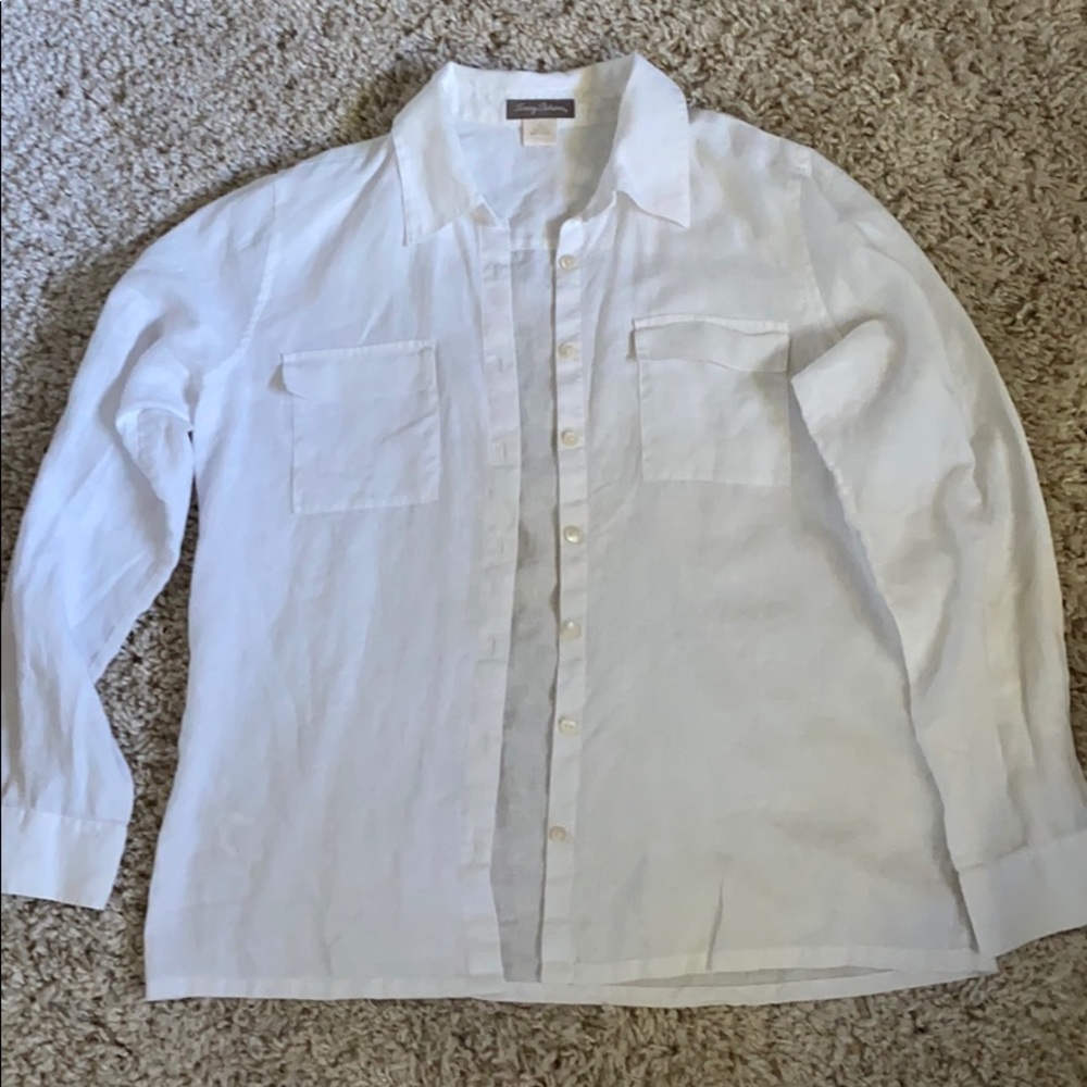 Tommy Bahama Linen Blouse, M